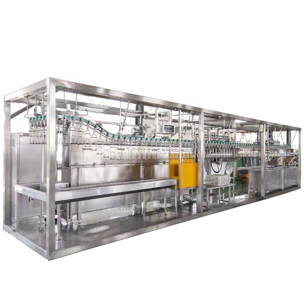 1000 Per Hour Containerized Automatic Compact Chicken Slaughtering Machine Line